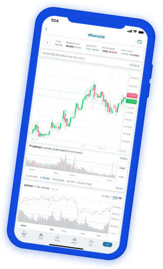 Calme Valoroire application de trading crypto tableau de bord du portefeuille en direct